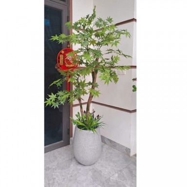 Cây phong xanh giả trang trí KT 160cm 