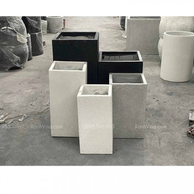 Chậu nhựa composite trụ vuông
