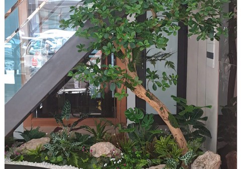 Thi công tiểu cảnh gầm cầu thang tại Vinhomes Ocean 2
