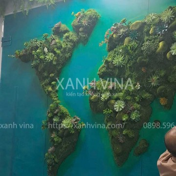 Thi Công Tiểu Cảnh Bản Đồ Việt Nam Bằng Cây Giả Tại Hà Nội