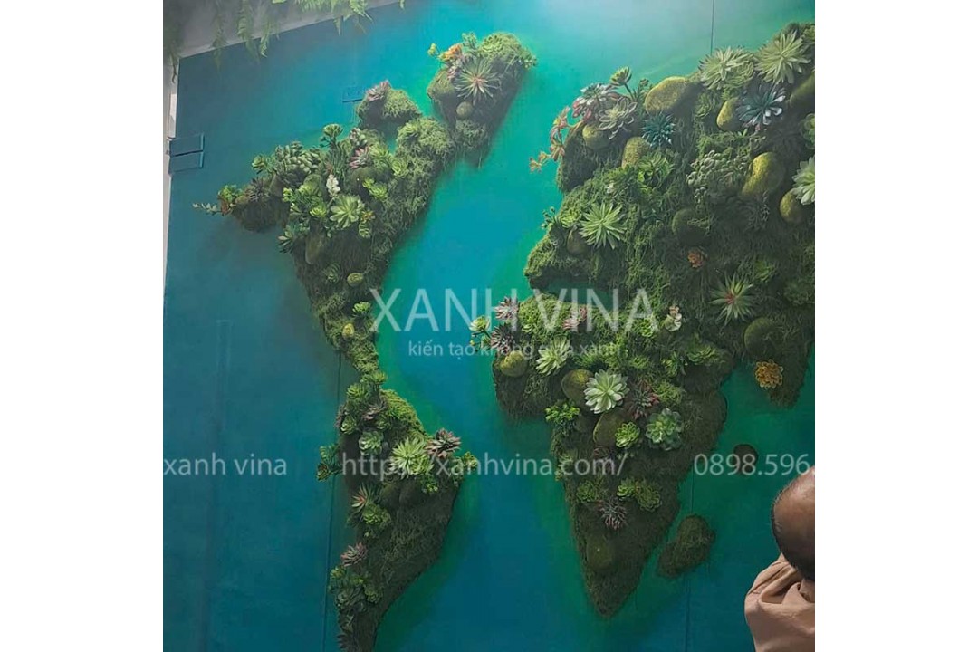 Thi Công Tiểu Cảnh Bản Đồ Việt Nam Bằng Cây Giả Tại Hà Nội