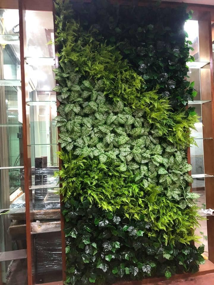 Mẫu tường cây giả tại công ty TNHH sân vườn xanh Nhật Minh 