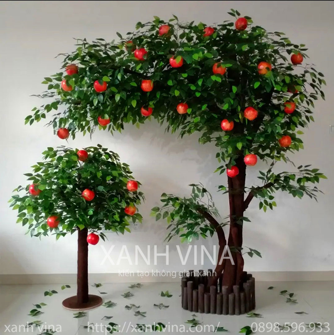Artificial Apple Tree - Cây táo nhân tạo decor không gian nội ngoại thất