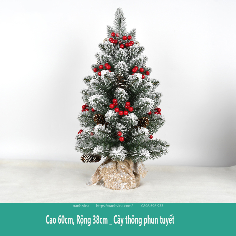 Mẫu cây thông noel mini đặt bàn