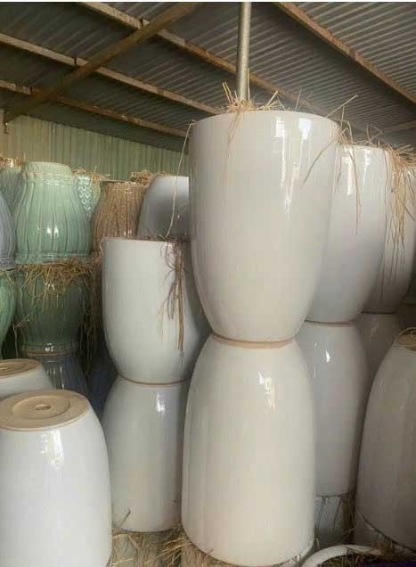 chậu gốm sứ trắng bát tràng