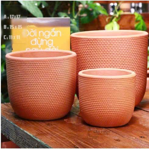 Chậu gốm sứ đất nung