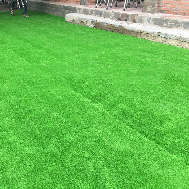 Thảm cỏ nhân tạo ngọn cao 1cm trang trí ngoài trời