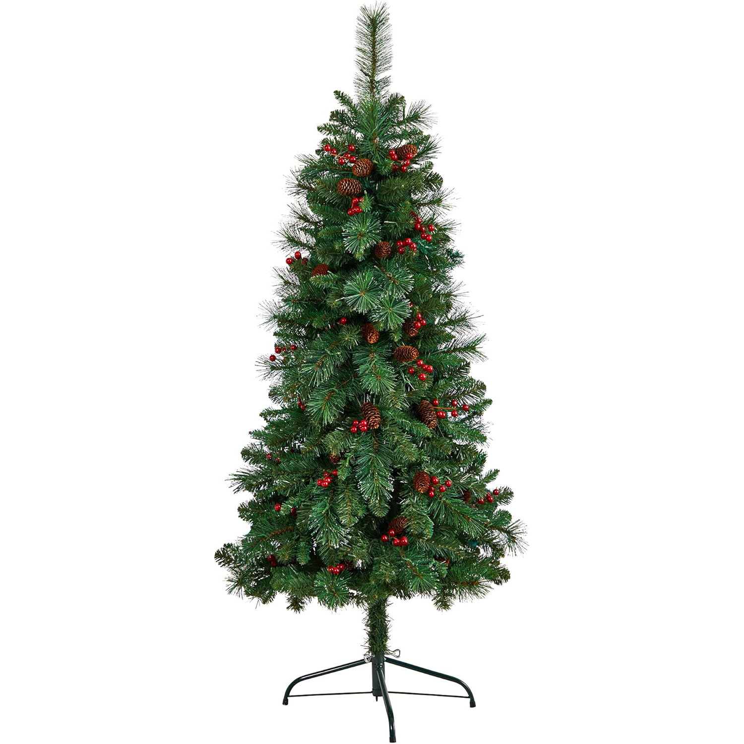 Cây thông noel giả có gắn trái