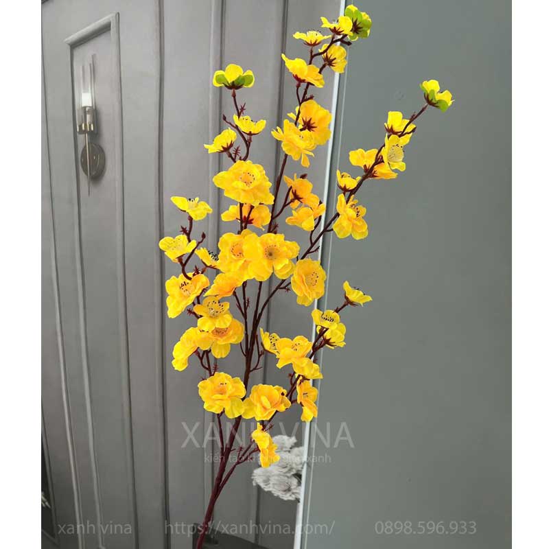cành hoa mai giả
