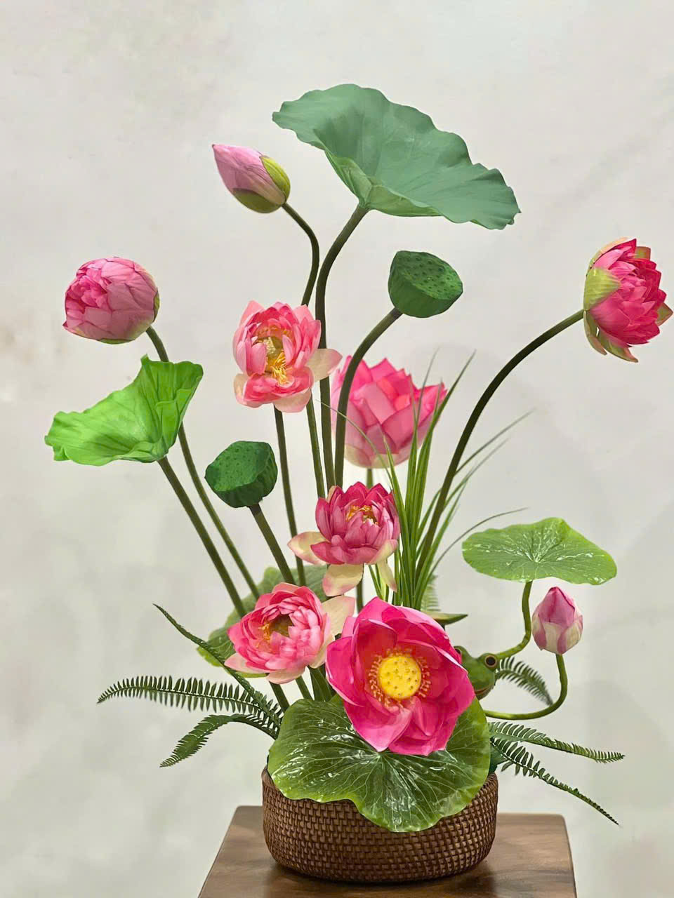 hoa sen hồng giả