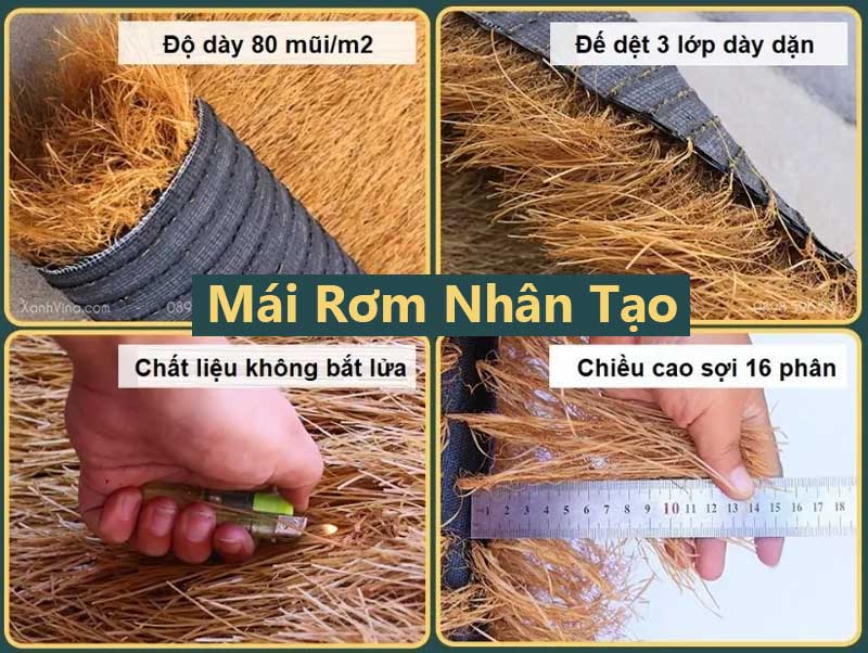 Mái Rơm Nhân Tạo là gì? Rơm Nhân Tạo Có Chống Cháy Không?